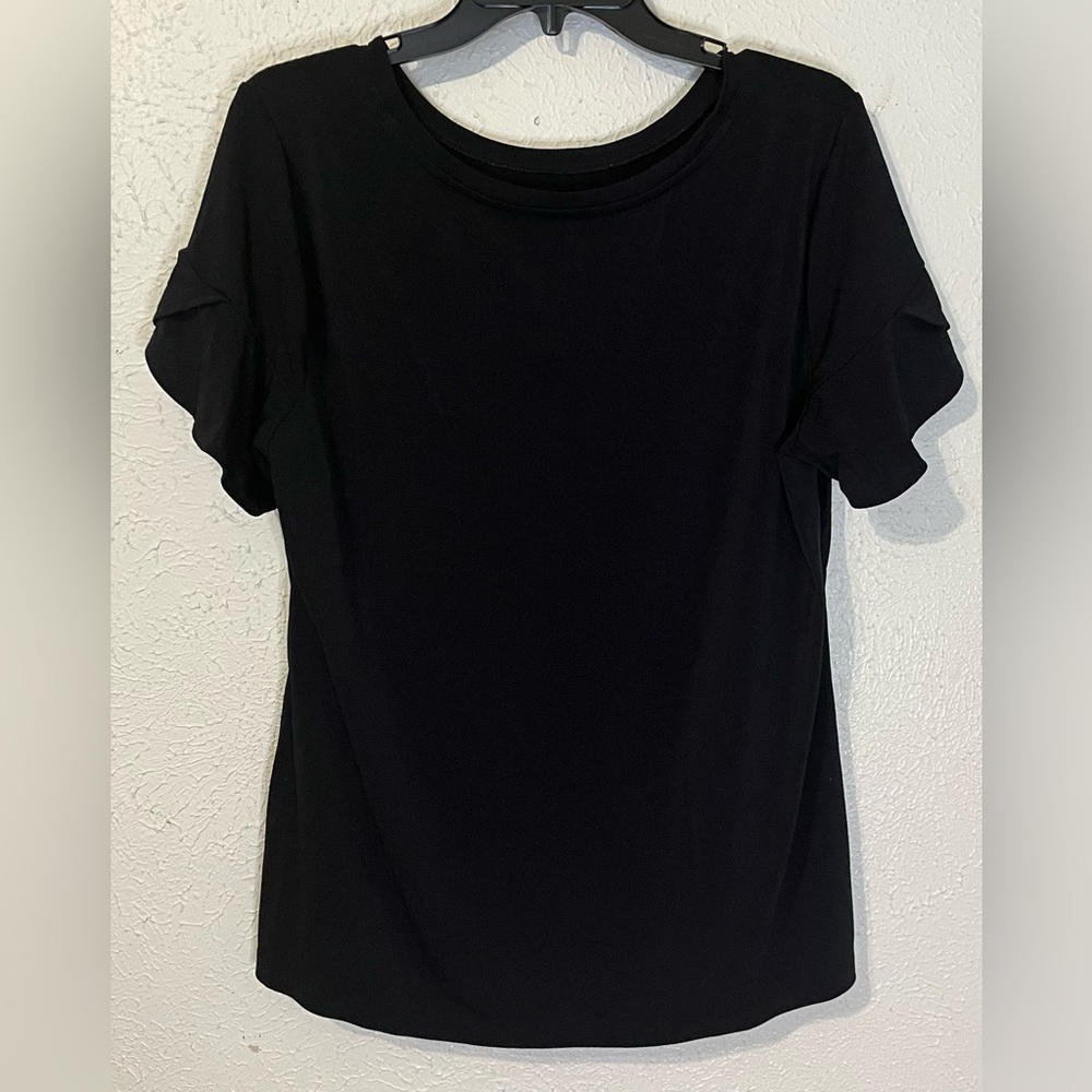 Black Worthington Blouse Sz Lg